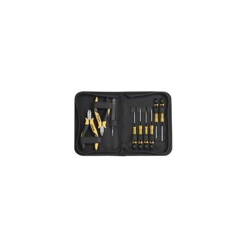 Werkzeug-Set ESD rot/gelb, 10-teilig, mit Tasche