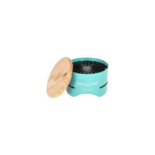 Tisch-Holzkohlegrill Tamber, Light Green türkis, Ø 20cm
