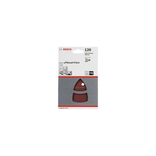 Schleifblatt C430 Expert for Wood and Paint, 102 x 62 / 93mm, K120 10 Stück, für Multischleifer