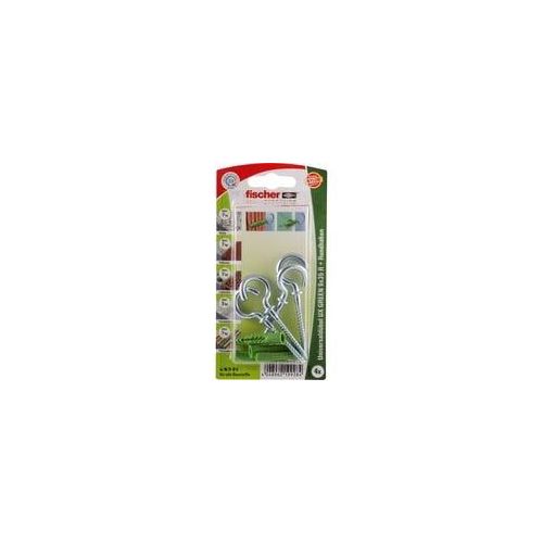 Universaldübel UX GREEN 6x35 R RH K grün, 4 Stück, mit Rundhaken