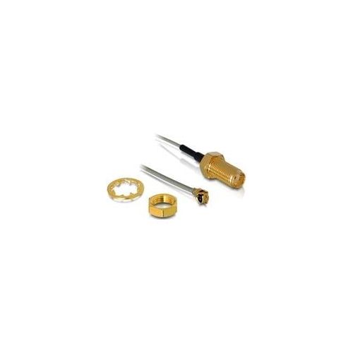 Antennenkabel SMA Buchse zum Einbau ></noscript> MHF /U.FL-LP-068 komp. Stecker 20cm
