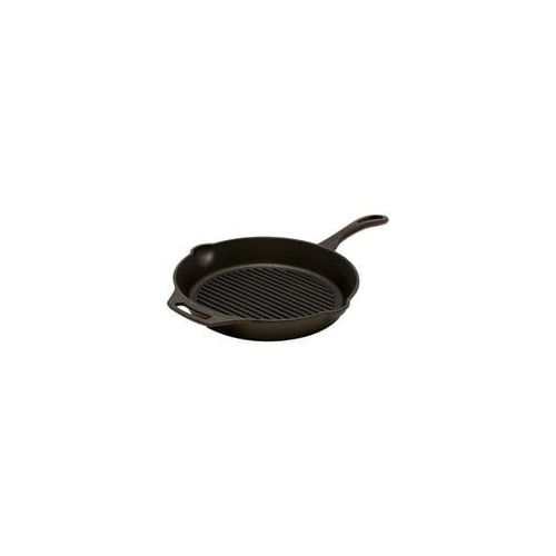 Grill-Feuerpfanne gp30, mit Pfannenstiel schwarz, 1 Henkel, Ø 30cm