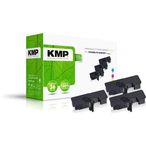 KMP Toner K-T83CMYX cyan, magenta, gelb kompatibel zu KYOCERA TK-5230C/M/Y, 3er-Set