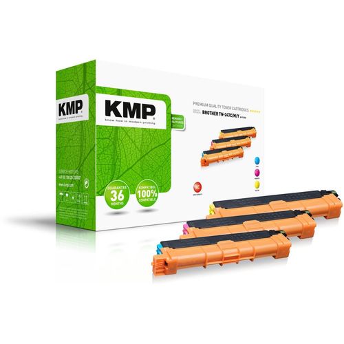 KMP Toner B-T125X cyan, magenta, gelb kompatibel zu brother TN-247C/M/Y, 3er-Set