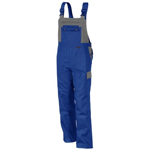 QUALITEX HIGH QUALITY WORKWEAR Latzhose image kornblau/hellgrau Damen: 56 Herren: 62