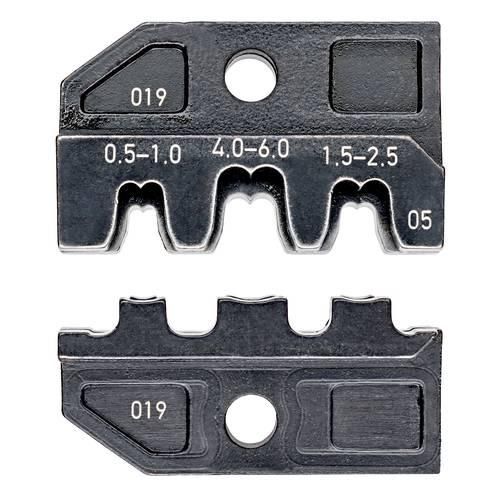 Knipex Crimpprofil für Flachstecker 97 49 05 Crimpeinsatz Unisolierte, offene Steckverbinder geeignet für Steckerbreite 2.8/6.3 mm 0.5 bis 6 mm² Passend für