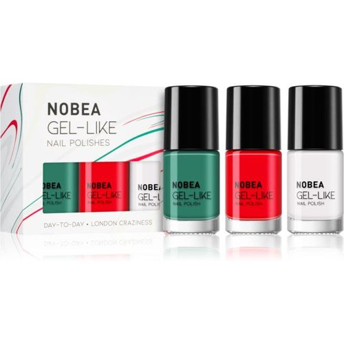 NOBEA Day-to-Day 3-Piece Gel-like Nail Polish set nail polish set 3x6 ml