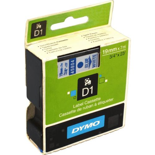 Dymo Originalband 45804 blau auf weiß 19mm x 7m