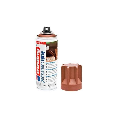 edding Spray 5200, 200 ml, Premium-Acryllack matt, Sprühbreite ca. 50-60 mm, rosteffect matt