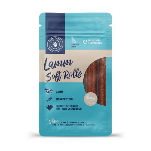 Snack Soft-Rolls Lamm für Hunde - 3 Stück