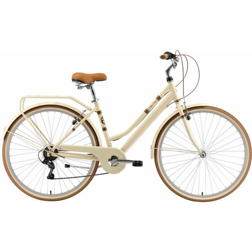 Cityrad BIKESTAR Gr. 46, beige, Fahrräder, 46cm, 28 Zoll (71,12cm), für Damen, Kettenschaltung