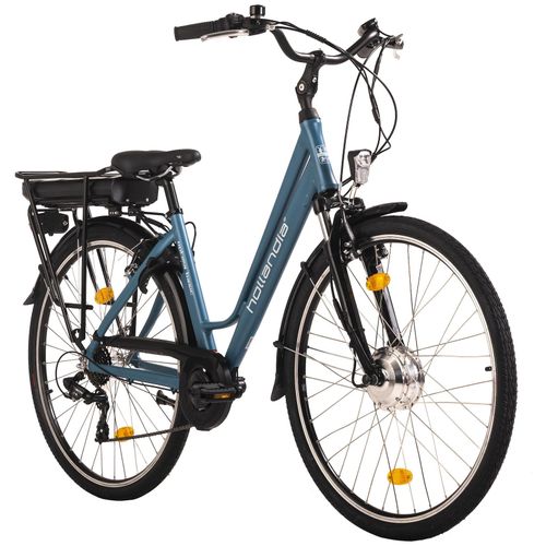 Hollandia E-Citybike Damen 28'' Optima Basic Blau 7 Gänge