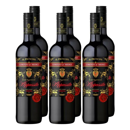 Weinpaket Lorenzo de' Medici Appassite Rosso 13,0 % vol 0,75 Liter