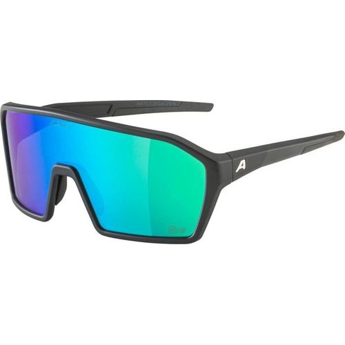 Alpina Ram Q-Lite Sportbrille black matt/mirror green one size