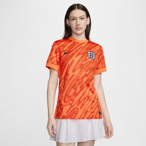 England (Women's Team) 2024/25 Stadium Goalkeeper Nike Dri-FIT Replika-Kurzarm-Fußballtrikot (Damen) - Orange