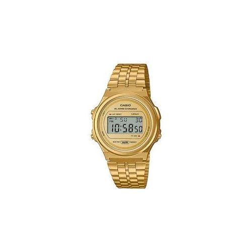 Chronograph CASIO VINTAGE Armbanduhren goldfarben Damen Quarzuhr, Armbanduhr, Damen, Herren, digital, retro, Stoppfunktion