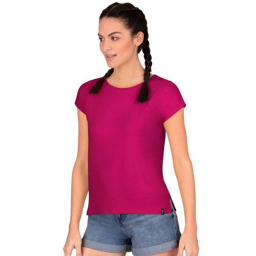 Trigema T-Shirt TRIGEMA T-Shirt aus Viskose (1-tlg), rosa