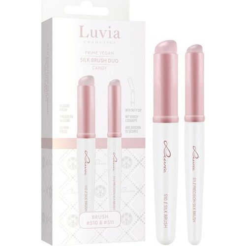 Luvia Cosmetics Pinsel Gesichtspinsel CandySilk Brush Duo 1x 510 Silk Brush + 1x 511 Silk Brush