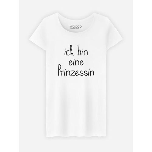 WOOOP Shirt "Ich bin eine Prinzessin" in Weiß - L