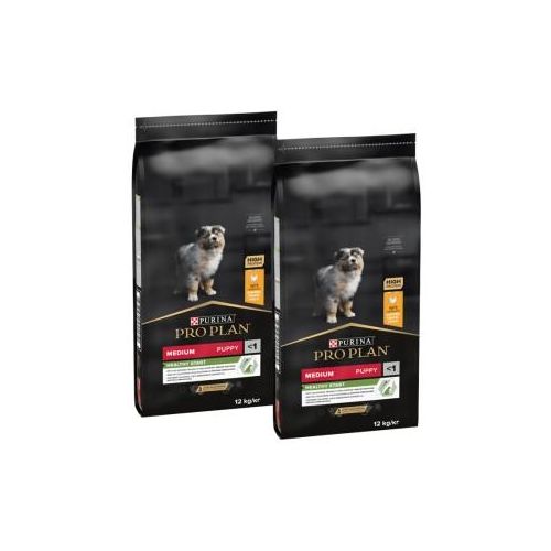 PRO PLAN Puppy Medium Healthy Start Huhn 2x12 kg