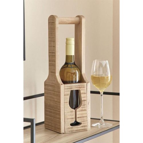 Flaschenhalter Wein aus recyceltem Holz, Flaschenständer, Weinflaschenhalter, Weinflaschenträger