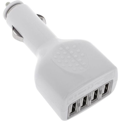 CableMarkt - Autoladegerät mit 4 USB A 2.1A Anschlüssen mit Zigarettenanzünderadapter