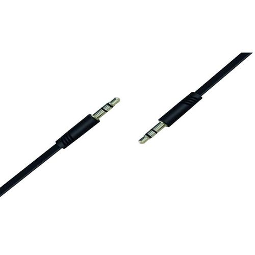 Sunix - 1m Aux Kabel 3.5 mm Klinke Eingang Einfach Audio für Lautsprecher Android Handy Tablet Autoadio pc Anlage Hifi Schwarz