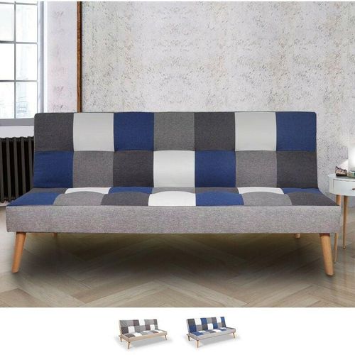 Modernes Patchwork-Sofa mit 2-3 Sitzplätzen aus Stoff Kolorama+ Farbe: Patchwork 1