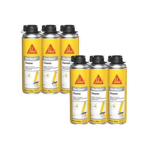 6er-Set Reiniger für expandierende Polyurethanschäume - SIKA Boom Cleaner - 500ml