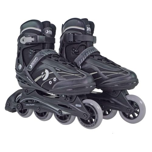 Inline Skates für Teenager + Erwachsene, schwarz, 37-38
