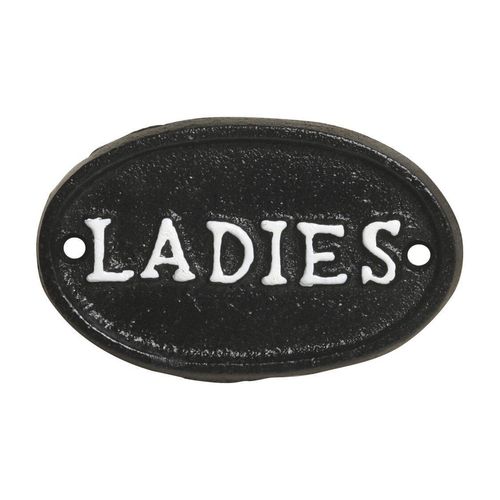 Chic Antique Türschild aus Eisen, Ladies