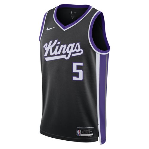 De'Aaron Fox Sacramento Kings 2023/24 Icon Edition Swingman NBA-jersey met Nike Dri-FIT - Zwart