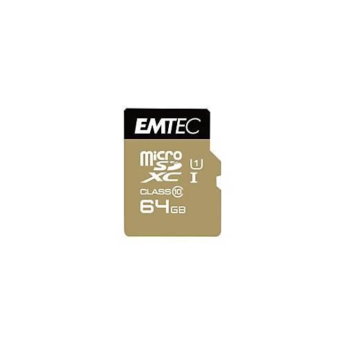 EMTEC Gold+ - Flash-Speicherkarte - 64 GB - microSD