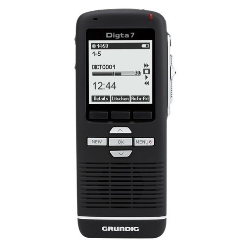 GRUNDIG Digta 7 Premium Set mit DigtaSoft One Software digitales Diktiergerät-Set 2 GB