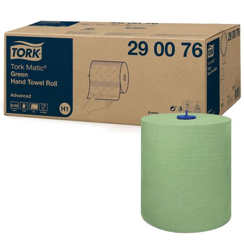 TORK Handtuchrollen 2-lagig grün