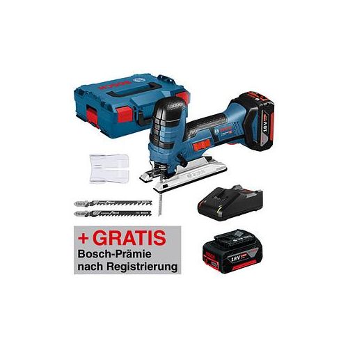 AKTION: BOSCH Professional GST 18 V-LI S Akku-Stichsäge Set 18,0 V, mit 2 Akkus mit Prämie nach Registrierung