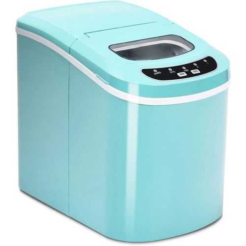 Costway - Machine à Glaçons 12KG/24H 9 Glaçons par 6-13 Min avec Réservoir 2,2 l Bac à Glace de 0,7 kg avec Pelle à Glace pour Maison Bleu Vert