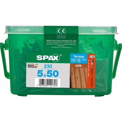 Terrassenschrauben 5.0 x 50 mm tx 25 - 230 Stk. Terrassenschrauben - Spax