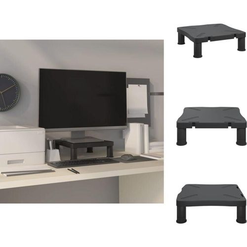 TV-Möbel - Living Monitorständer Schwarz 33,5x34x10,5 cm - Schwarz