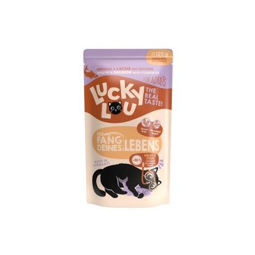 Lucky Lou Nassfutter Katze Adult Geflügel & Lachs 32x125 g