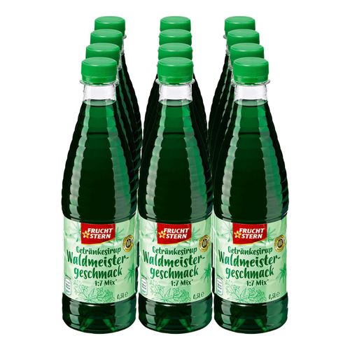 Fruchtstern Getränkesirup Waldmeistergeschmack 0,5 Liter, 12er Pack