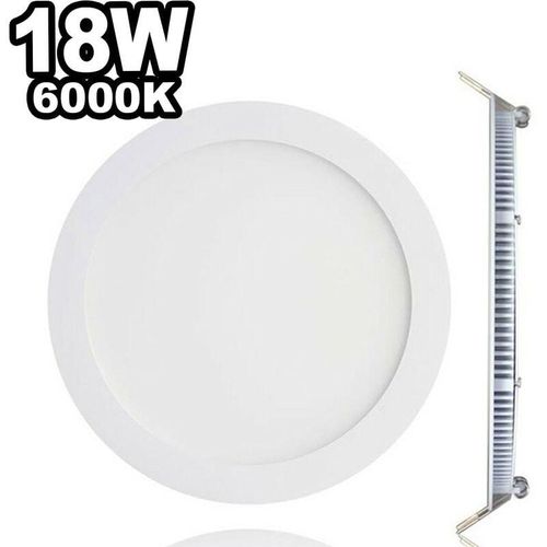 Spot Encastrable LED 18W Rond Extra-Plat Blanc Chaud 3000K