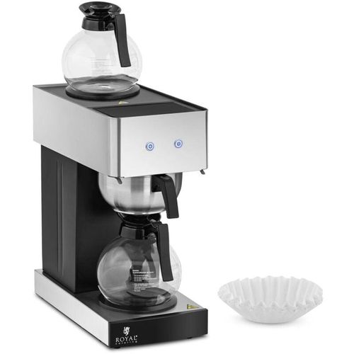 Gastro-Kaffeemaschine mit 2 Kannen und Warmhalteplatten 100 Tassen/h 2020 W