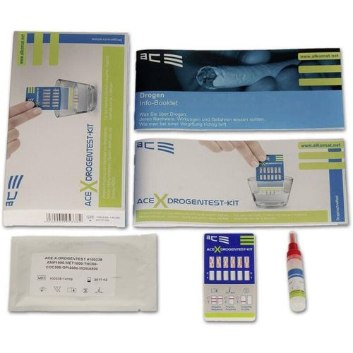 Kit x 100338 Drogentest-Kit Urintest, Wischtest Prüfbare Drogen=Amphetamine, mdma, Methamphetami - ACE