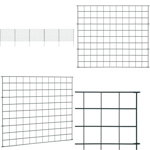 Gartenzaun Set 77,5x64 cm Grün - Gartenzaun - Gartenzäune - Home & Living