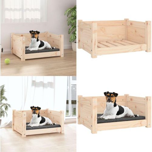 Vidaxl - Hundebett 55,5x45,5x28 cm Massivholz Kiefer - Hundebett - Hundebetten - Home & Living - Braun