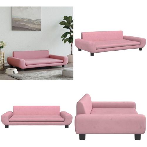 Hundebett Rosa 100x54x33 cm Samt - Hundebett - Hundebetten - Home & Living - Rosa