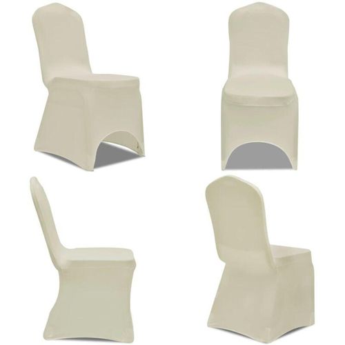 Stretch-Stuhlhussen 100 Stk. Creme - Stuhlhusse - Stuhlhussen - Home & Living