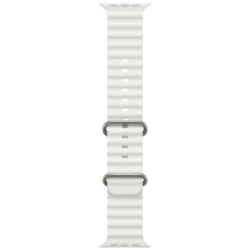 Apple Watch Ocean Band Armband 49 mm Weiß Watch Ultra, Watch Series 8, Watch Series 7, Watch Series 6, Watch Series 5, Watch Series 4, Watch Series 3, Watch