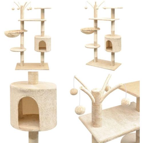 Vidaxl - Katzen-Kratzbaum 125 cm Beige - Katzenbaum - Katzenbäume - Home & Living - Beige